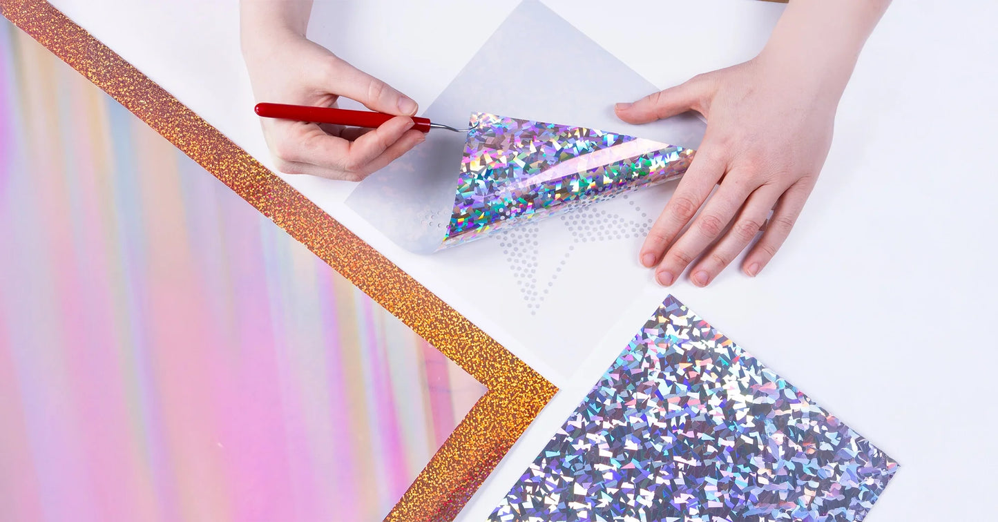 How to Cut Holographic HTV