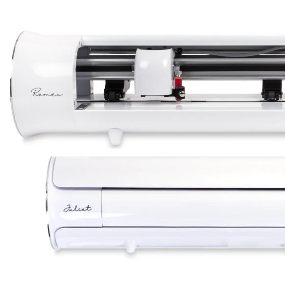 Romeo and Juliet vinyl cutters for heat transfer and adhesive vinyl